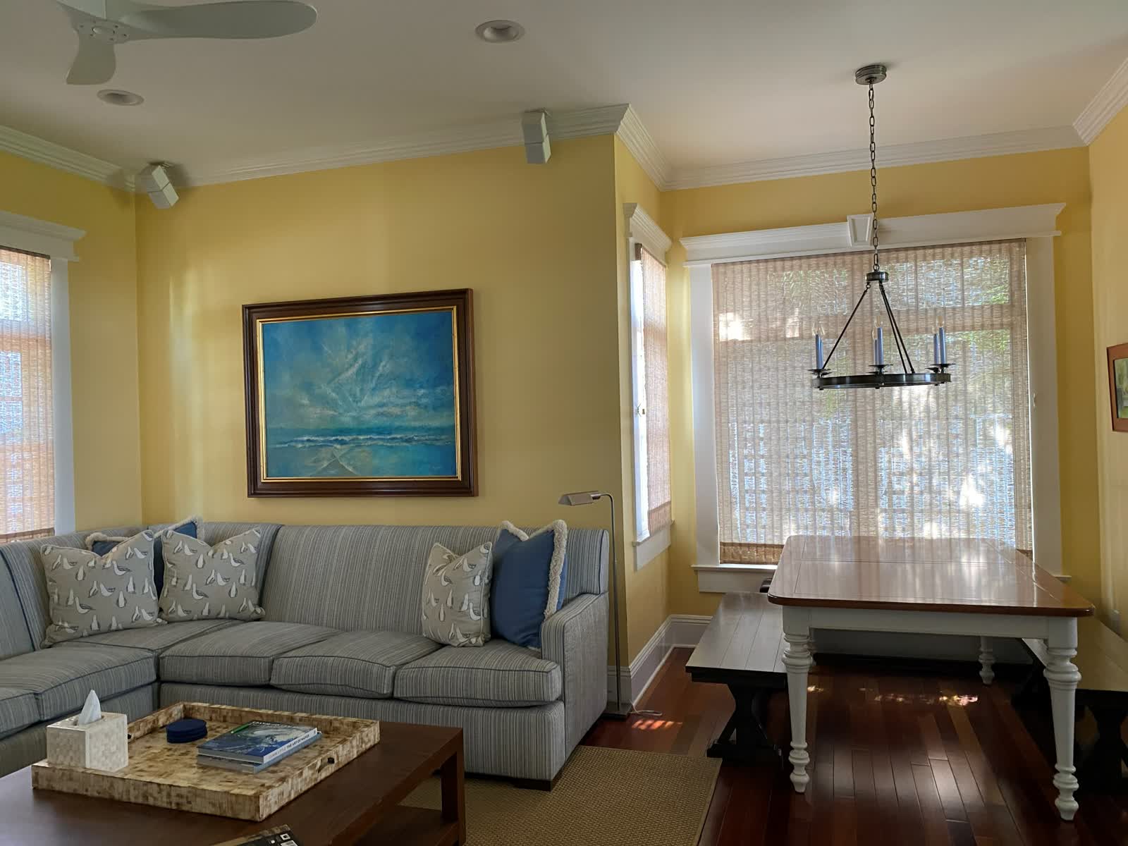 Coronado residence sitting room and dining area