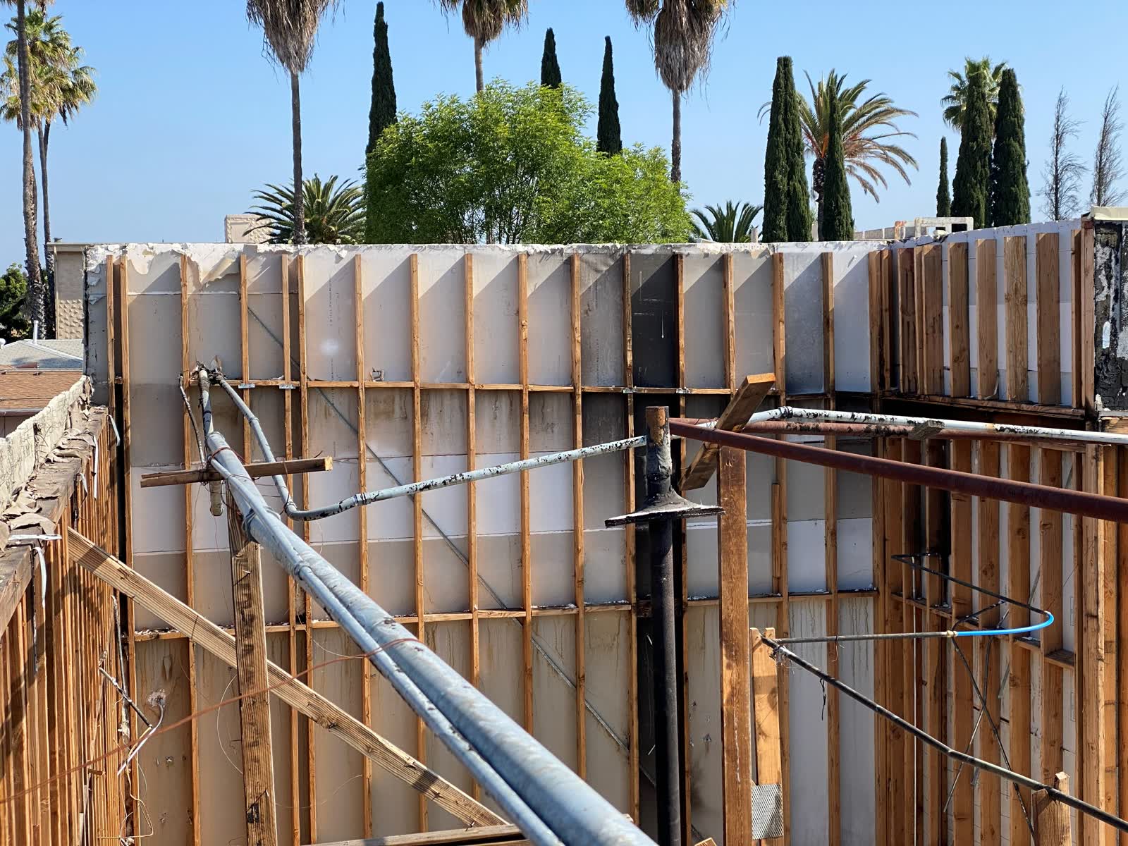 Fire repair framing archive image